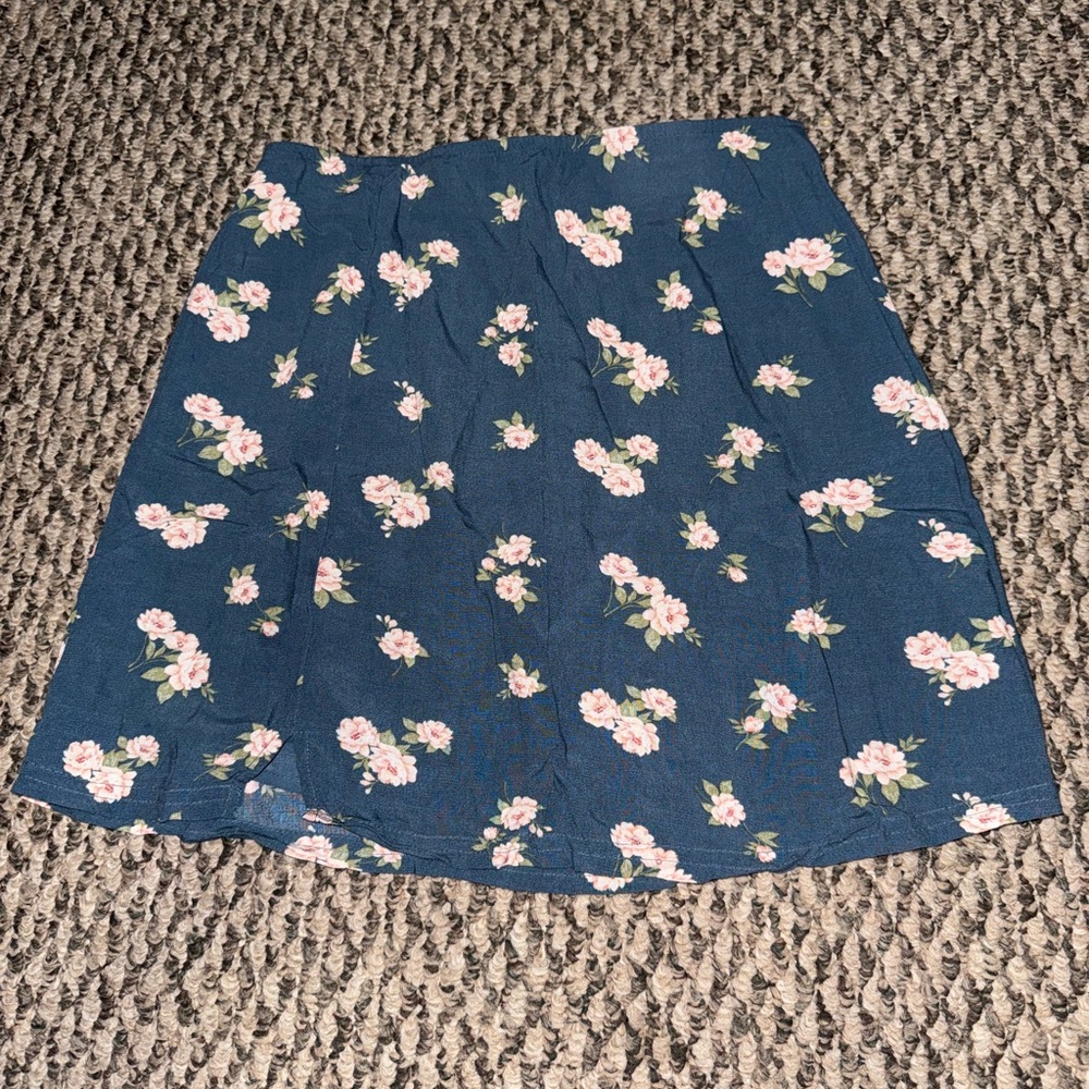 Floral Blue Skirt
